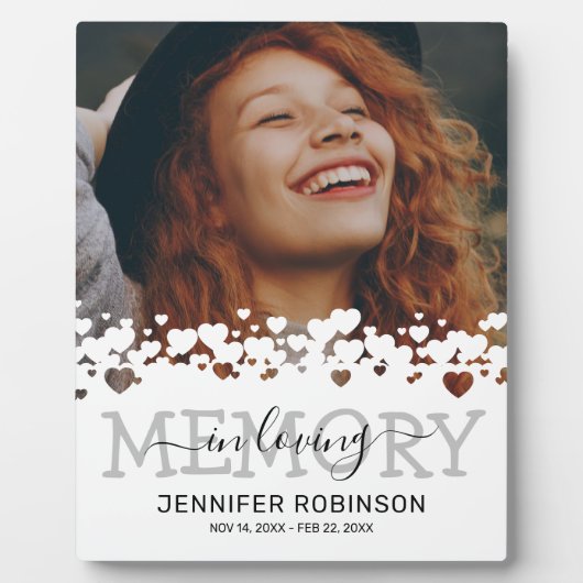 現代の追悼記念写真 フォトプラーク (正面)