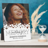 現代の追悼記念写真 フォトプラーク (側面)