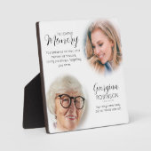 現代の追悼記念 フォトギャラリー 前後 フォトプラーク (正面)