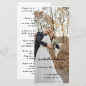 現代の追悼 葬儀の詩 デザイン (正面/裏面)