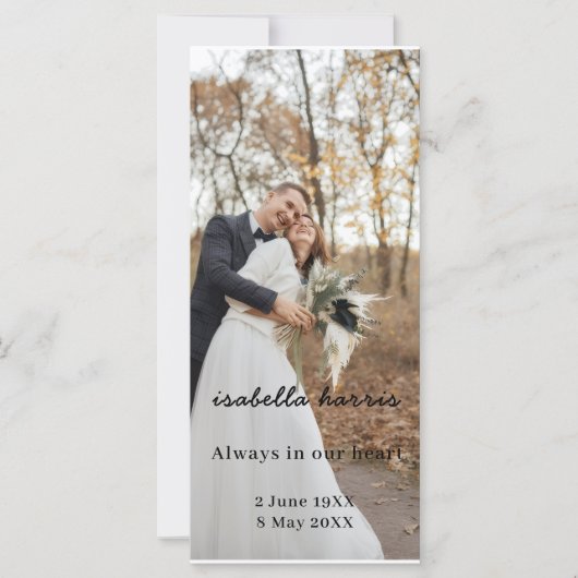 現代の追悼 葬儀の詩 デザイン (正面)