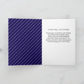 現代の野球選手をテーマにした誕生日 カード (内部)