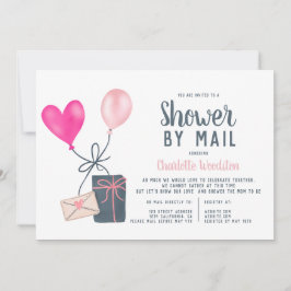 現代の風船イラスト ベビーシャワー by メール 招待状