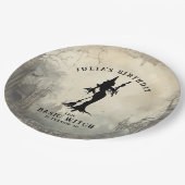 現代の魔女 ベーシック ハロウィーン 女性 ペーパープレート (アングル)