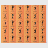 現代の魔女 ベーシック ハロウィーン 女性 ラッピングペーパー (フラット)