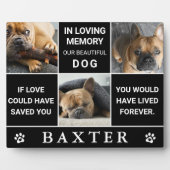 現代の3インスタグラム写真コラージュメモリアルペット記念品 フォトプラーク (正面)