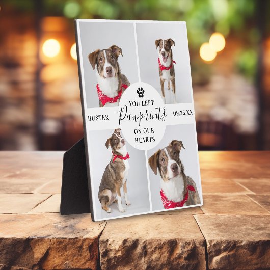 現代の4枚の写真の組み合わせ | ペットの死後 犬/猫 フォトプラーク