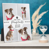 現代の4枚の写真の コラージュ | ペットの死 愛犬/愛猫 フォトプラーク (側面)