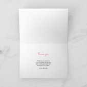 現代の6枚の写真コラージュ卒業感謝 サンキューカード (内部)