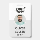 現代のIDカード ミニマリスト企業従業員 バッジ (表面)
