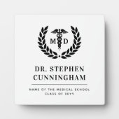 現代のMD 医学博士 メディカルスクール卒業式 フォトプラーク (正面)