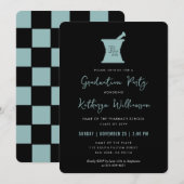 現代のPharmD薬学部卒業 招待状 (正面/裏面)