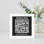 現代のQRコードを瞬時に作成 招待状 (スタンド正面)