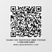 現代のQRコードビジネス ウィンドウサイン (シート)