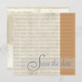 現代のSave the Dateのお知らせ セーブザデート (正面/裏面)