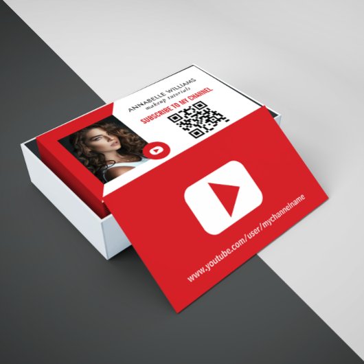現代のYouTubeの写真 名刺