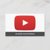 現代のYouTuber | YouTubeチャンネル 名刺 (裏面)