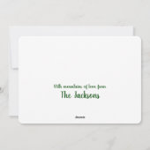 現代アフリカプリント シーズンカード (裏面)