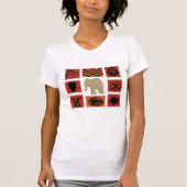 現代アブストラクトアフリカンアート Tシャツ (正面)