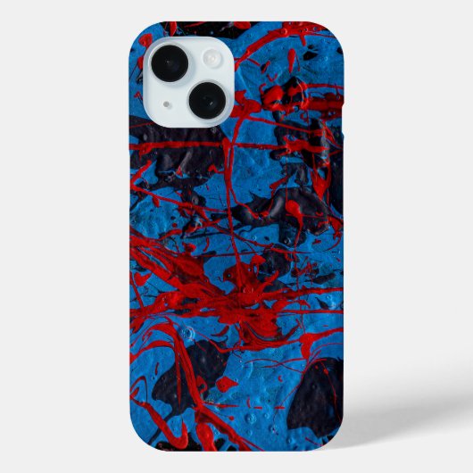 現代アブストラクトアート: エレクトリック Case-Mate iPhoneケース (裏面)