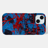 現代アブストラクトアート: エレクトリック Case-Mate iPhoneケース (裏面 (横))