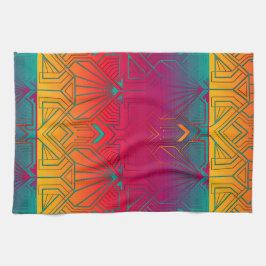 現代アートデコ キッチンタオル