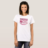 現代アート コーヒーさえ飲めれば子供なんてどうでもいい Tシャツ (正面フル)