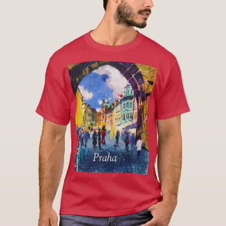 現代アート, 絵画, プラハ Tシャツ