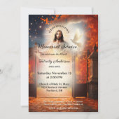 現代キリスト教葬儀追悼式 招待状 (正面)