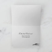 現代ジェネシス・クーペをテーマにした父の日のカード カード (内部)