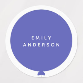 現代バルーン |幼稚園の名前（青） ラベル