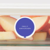 現代バルーン |幼稚園の名前（青） ラベル (貼付)