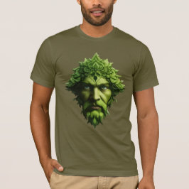 現代パガン・ケルトのグリーンマン Tシャツ
