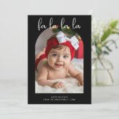 現代ファミリーのホリデーカード「Fa La La La」 シーズンカード (スタンド正面)