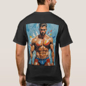 現代モダン社会における男らしさ Tシャツ (裏面)