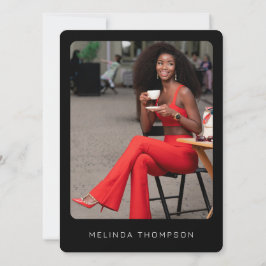 現代モデリング俳優コンポジットカード 5枚の写真 QRコード付き