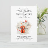 現代ヴァイオリン音楽リサイタル　ご招待状 & プログラム (スタンド正面)