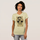 現代世界の発明者ニコラ・テスラ Tシャツ (正面フル)