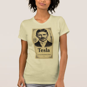 現代世界の発明者ニコラ・テスラ Tシャツ