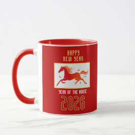 現代中国丙午馬年 新年 2026 マグカップ
