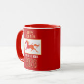 現代中国丙午馬年 新年 2026 マグカップ (正面左)