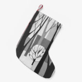 現代主義の都市冬の絵画の貯蔵 スモールクリスマスストッキング (正面 (吊り時))