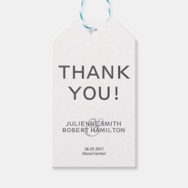 現代写真ありがとう結婚式のギフトタグ ギフトタグ