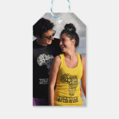 現代写真ありがとう結婚式のギフトタグ ギフトタグ (裏面)