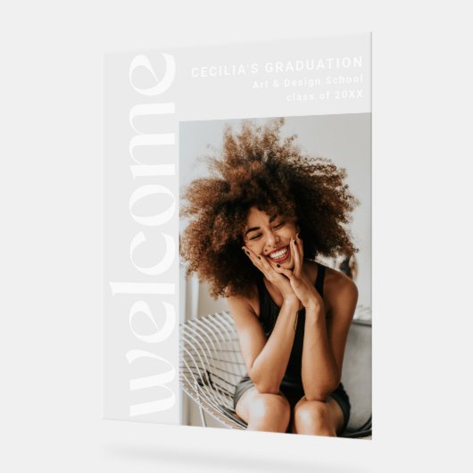 現代写真を卒業 アクリルサイン (傾斜)