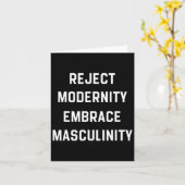 現代性を拒絶し男性的さを受け入れる カード (黄色い花)