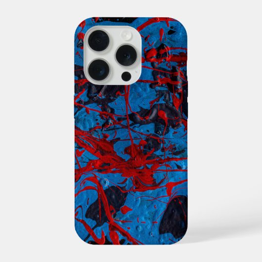 現代抽象芸術：エレクトリック iPhoneケース (裏面)