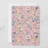 現代新聞風フラット 誕生発表カード 案内状 (裏面)