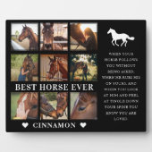 現代最高の馬の写真コラージュ＆名言プレート フォトプラーク (正面)