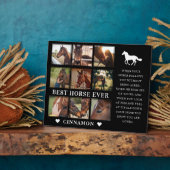 現代最高の馬の写真コラージュ＆名言プレート フォトプラーク (側面)